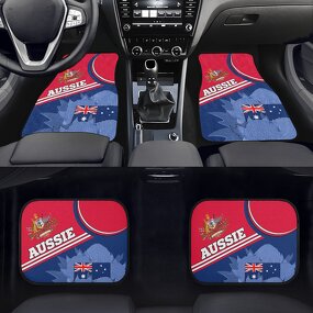 Australia Flag Mats Factory - OEM Universal Print on Demand 4 Pieces Waterproof Non-slip