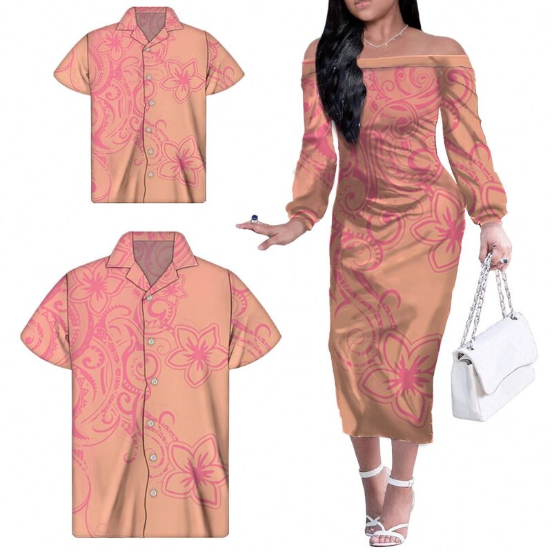 One Shoulder Dress Factory - OEM Elegant Custom Polynesian Tribal Wholesale Dresses