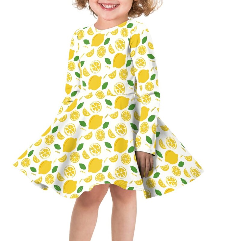 Kids Party Dresses Factory - OEM Wholesale Cartoon Cherry Design Pink Luxury Print