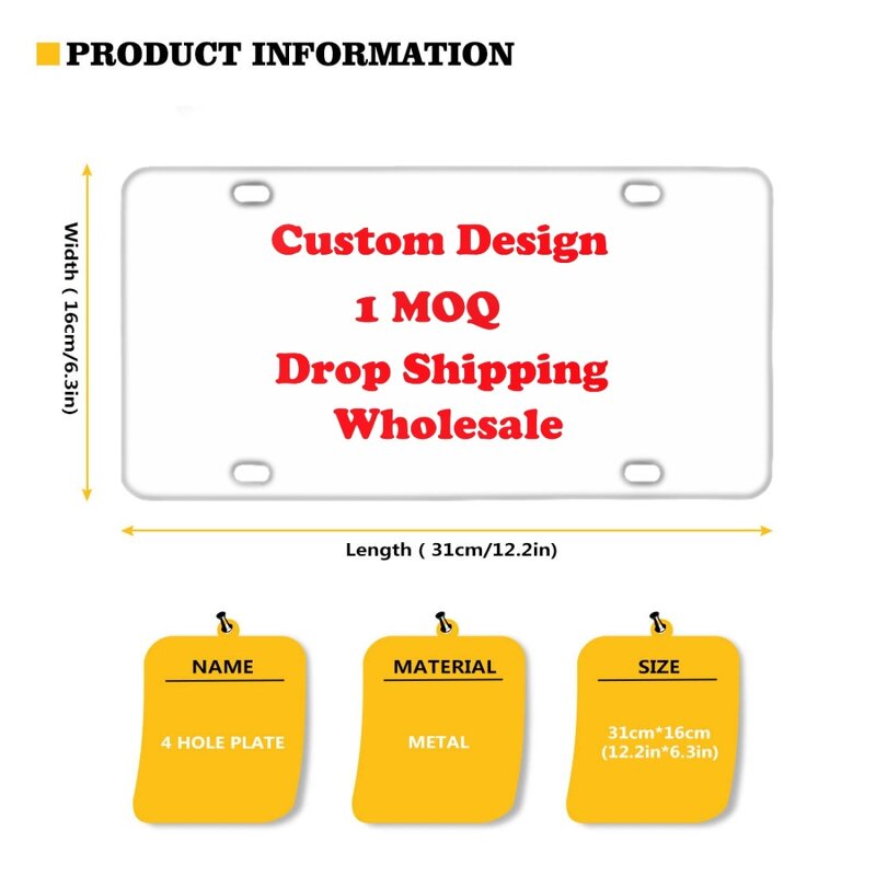 License Plates Factory - OEM Aluminium Alloy Retro Vintage Custom Number Print