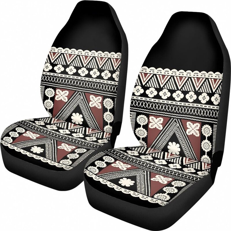 Car Seat Cover Manufacturer - OEM Polynesian Tribal Hawaii Red Tiare Print Custom