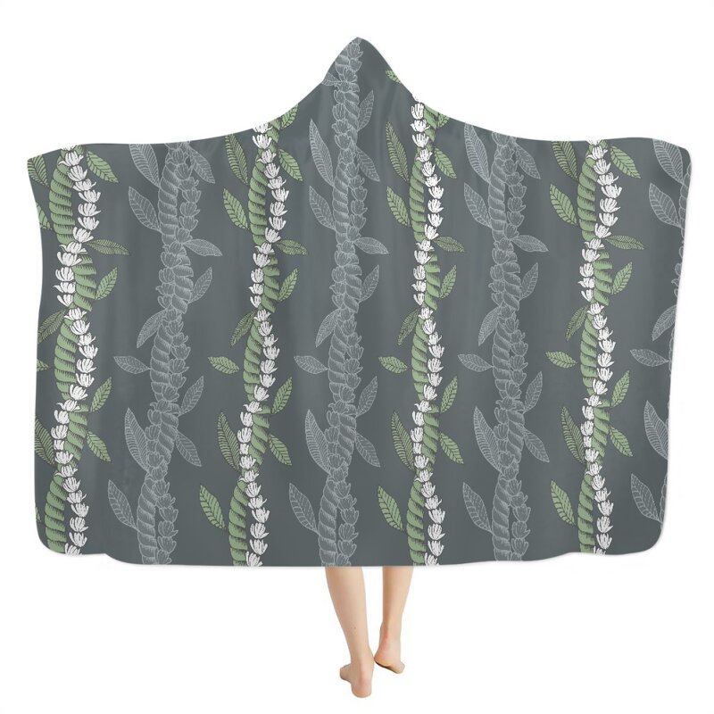 Hoodie Flannel Blanket Factory - OEM Maile Mokihana Lei Hoodie Custom Oversized