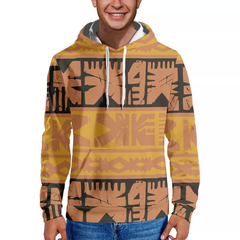 Men's Hooded Sweatshirt Manufacturer - OEM Polynesianculture Custom Island Windproof Warm