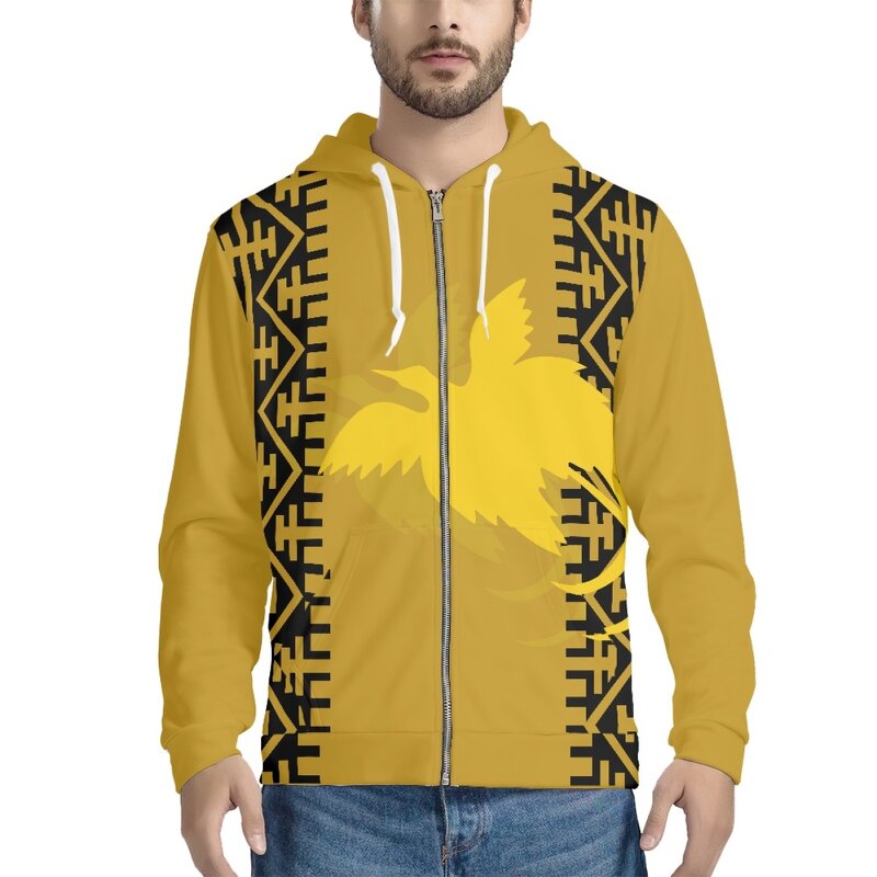 Full Zip Hoodies Factory - OEM Suitable for Men Women Custom PAPUA NEW GUINEA Print