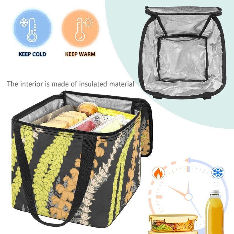 Shopping Cooler Bag Factory - OEM Customization Maile Lei Extra Large Capacity Portable