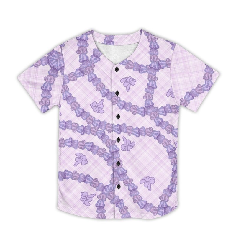 Baseball Shirt Manufacturer - OEM Print on Demand Hawaiian Fashion Boys Girls Simple