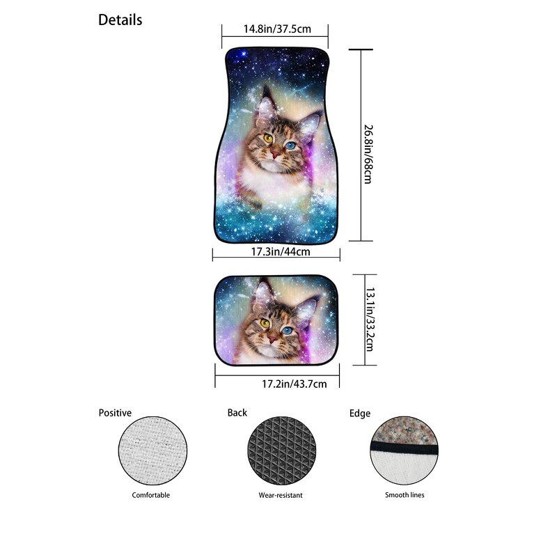 Custom Car Mats Manufacturer - OEM Drop ShippingMats 4 Pieces Grey Camouflage Pattern
