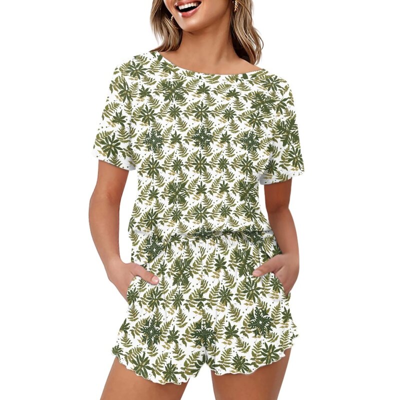 Hawaiian Fabrics Clothing Factory - OEM Dropshipping Loose Plus Size Women's Home Wear