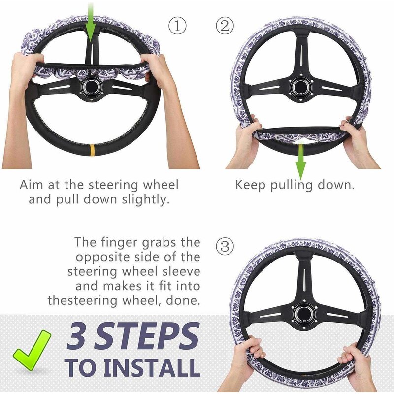 Steering Wheel Cover Manufacturer - OEM Exclusive Customization Universal Elastic Braid