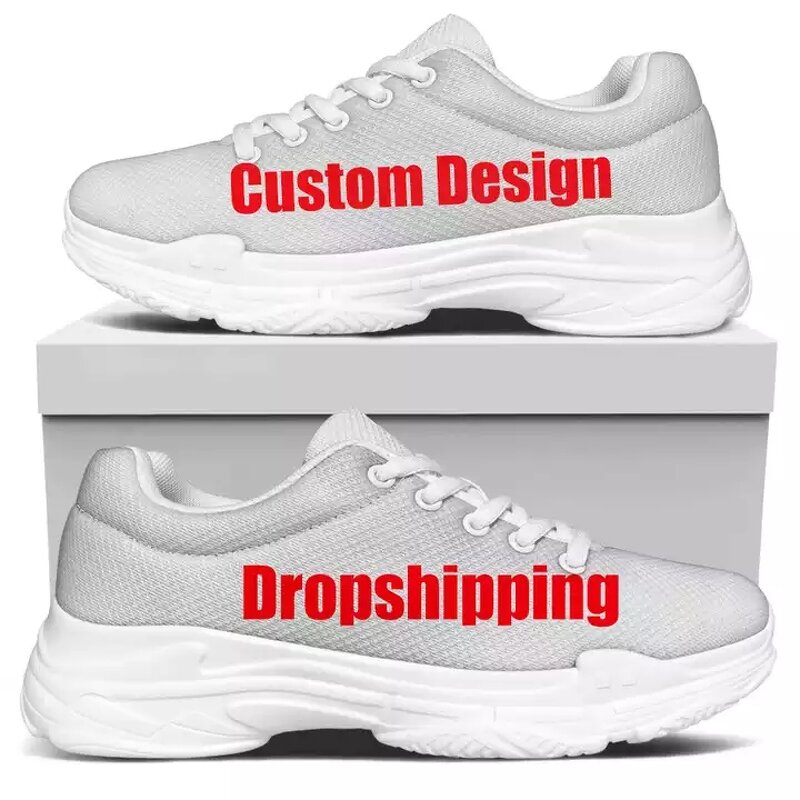 Women Casual Sneakers Manufacturer - OEM Print on Demand Design Pattern Chunky Platform