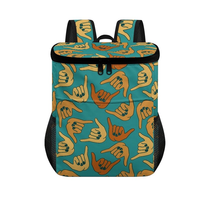 Ice Pack Backpack Factory - OEM Print on Demand Shaka Hand Sign Design Family Outdoor
