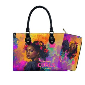African American Afro Handbag Manufacturer - OEM Print on Demand Custom Ladies Pu Handbag