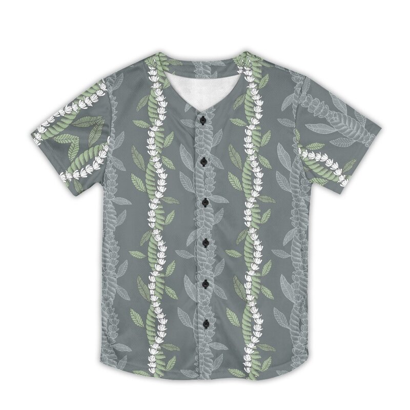 Baseball Shirt Manufacturer - OEM Print on Demand Hawaiian Fashion Boys Girls Simple