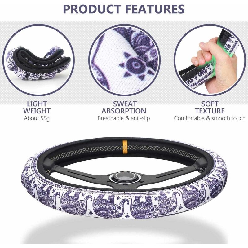 Steering Wheel Cover Manufacturer - OEM Exclusive Customization Universal Elastic Braid