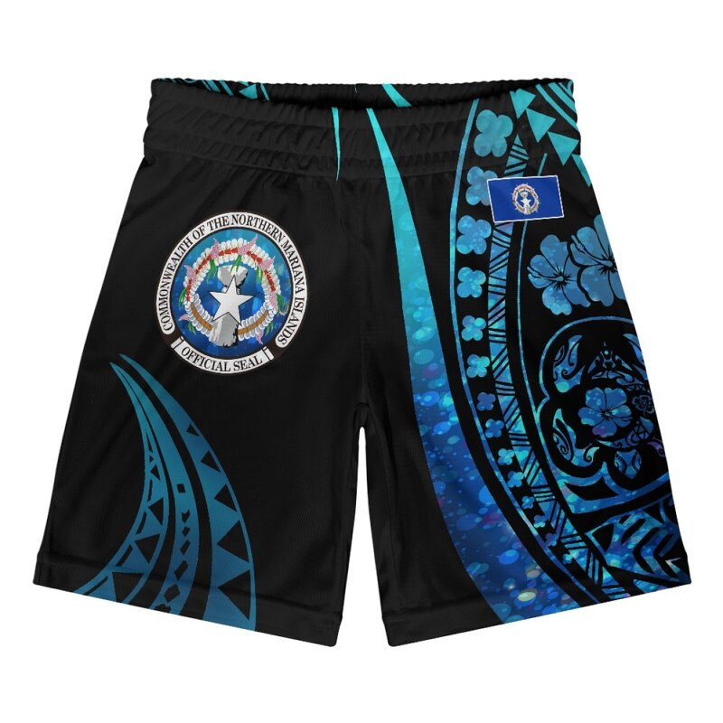 Summer Kids Shorts Manufacturer - OEM Casual Comfortable Elastic Basketball Sport Print