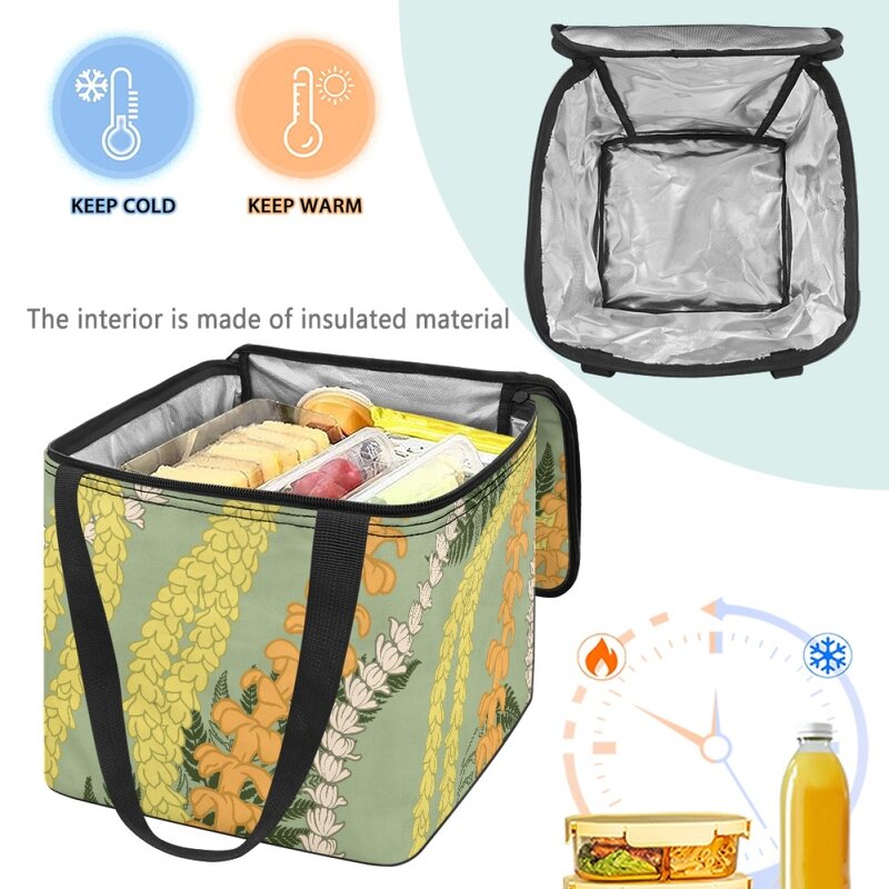 Shopping Cooler Bag Factory - OEM Customization Maile Lei Extra Large Capacity Portable