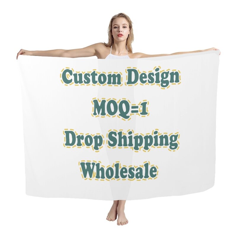 Beach Towel Swimsuit Cover Factory - OEM Print on Demand Taro Leaves Custom Hot-selling