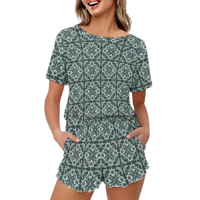 Hawaiian Fabrics Clothing Factory - OEM Dropshipping Loose Plus Size Women's Home Wear