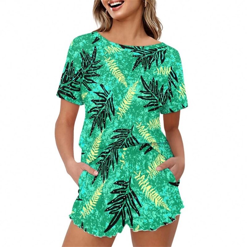 Women 2-piece Pajamas Factory - OEM 2024 Comfort Halloween Witch Full Print Nightwear