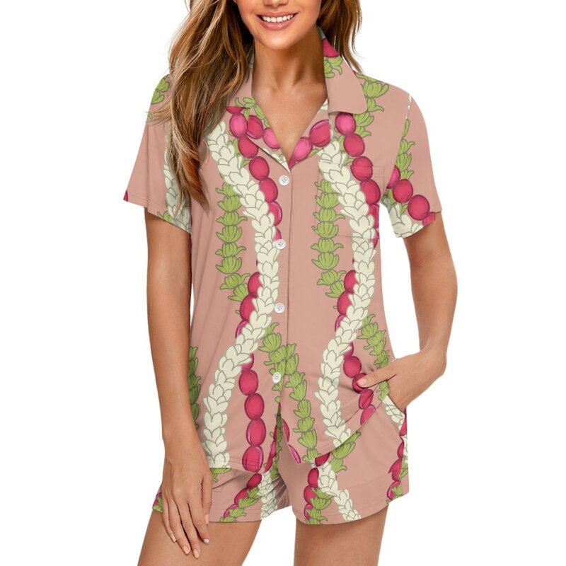 Ladies Pajama Set Manufacturer - OEM 2025 New Hot Sale MaileLei Culture Short Sleeve