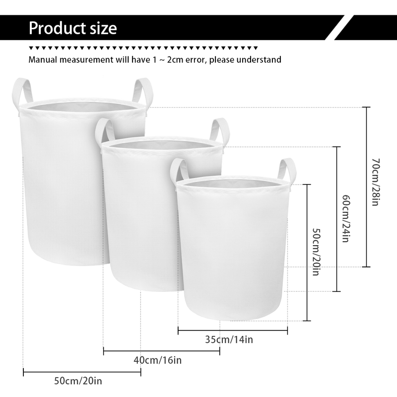 Foldable Shopping Bag Manufacturer - OEM Portable Round Dirty Clothes Print on Demand