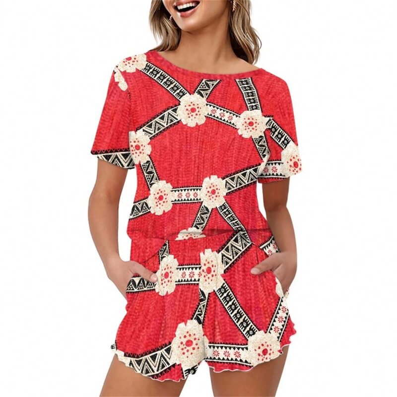 Women 2-piece Pajamas Factory - OEM 2024 Comfort Halloween Witch Full Print Nightwear