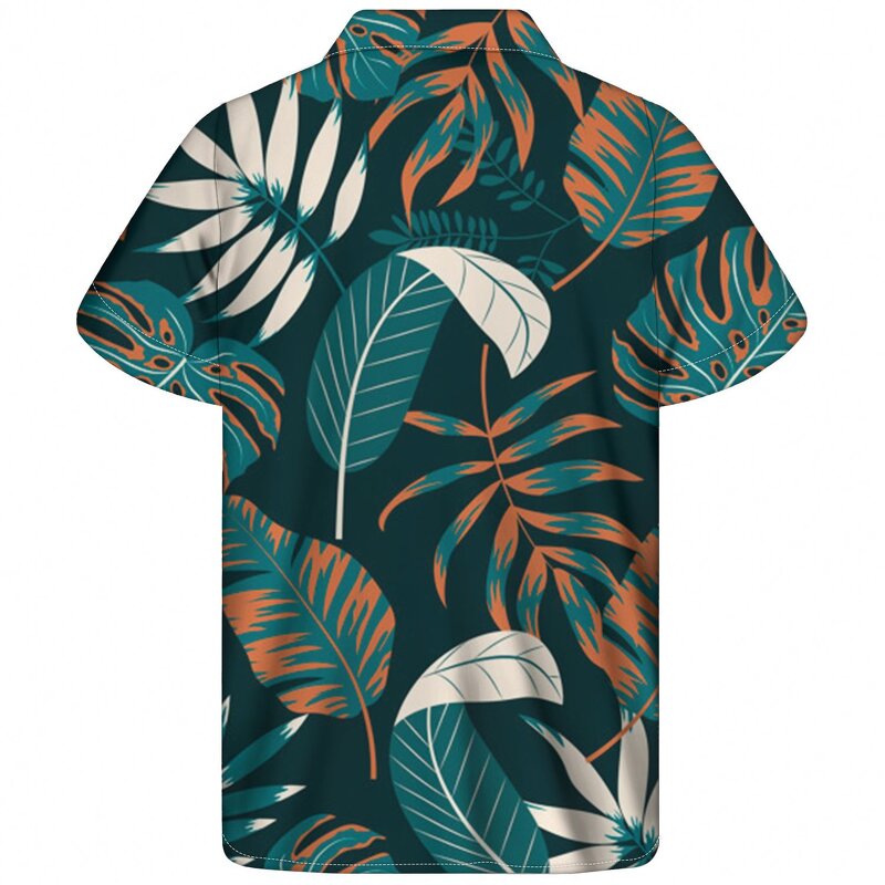 Cuban Guayabera Shirt Factory - OEM THIKIN Hawaii Style Design Custom Print Turn-Down Collar