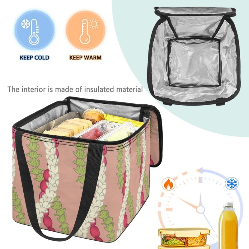Shopping Cooler Bag Factory - OEM Customization Maile Lei Extra Large Capacity Portable
