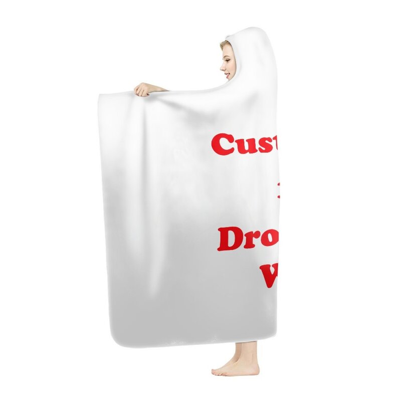 Oversized Hooded Blankets Factory - OEM Custom Anthurium Hawaii Print Wearable Flannel