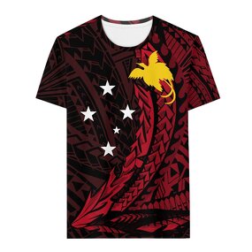 Papua New Guinea T-Shirt Manufacturer - OEM Printing on Demand 2025 Short Sleeve Casual