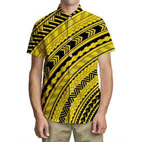 Gradient African Tribal Shirt Manufacturer - OEM Casual Custom New Short Sleeve Hawaiian