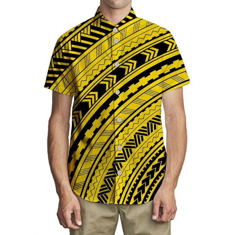 Gradient African Tribal Shirt Manufacturer - OEM Casual Custom New Short Sleeve Hawaiian