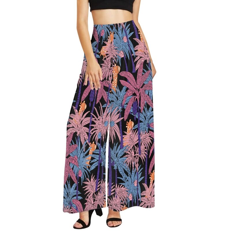 Wide Leg Pants Manufacturer - OEM Women Polynesian Custom Puletasi Style High Waist