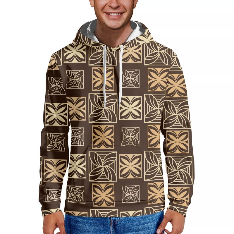 Men's Hooded Sweatshirt Manufacturer - OEM Polynesianculture Custom Island Windproof Warm