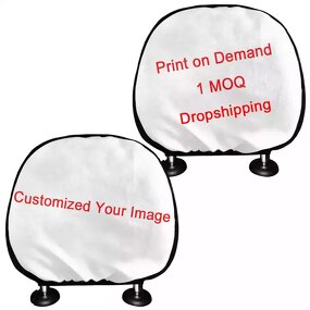 Car Headrest Cover Manufacturer - OEM Custom Bus Advertising Sublimation Print on Demand