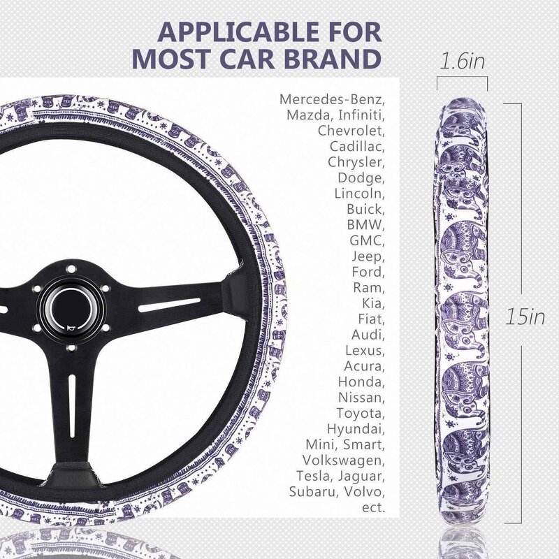 Steering Wheel Cover Manufacturer - OEM Exclusive Customization Universal Elastic Braid