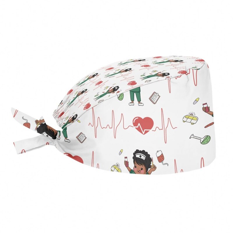 Surgical Scrub Head Caps Factory - OEM Custom Logo Nursing Hat Ponytail Holder Hospital