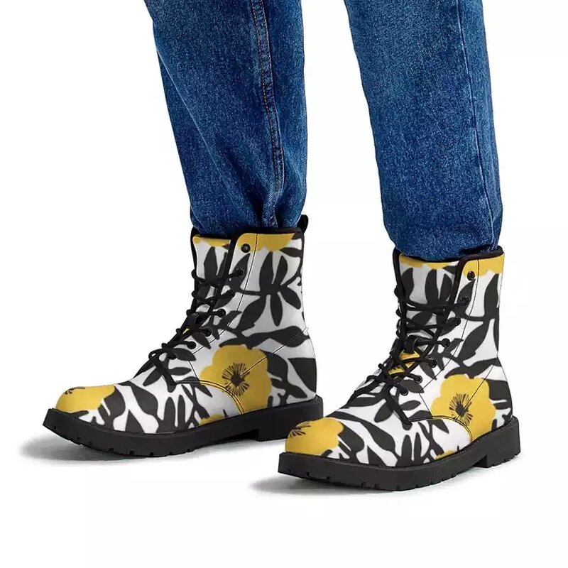 Designer Leather Shoes Manufacturer - OEM Print on Demand Ladies Custom Colourful Boots