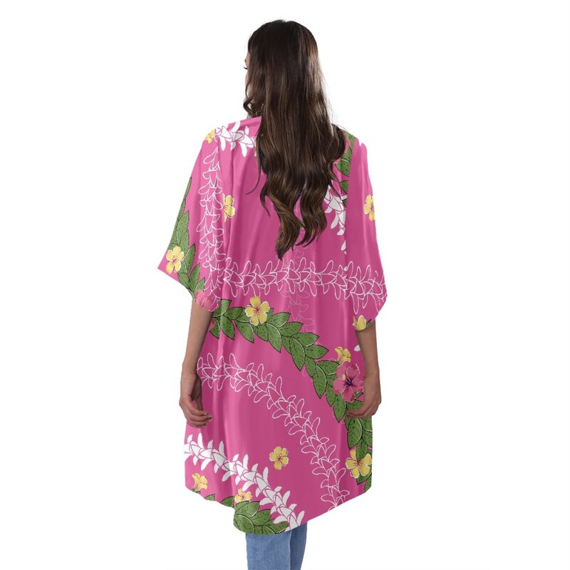 Women's Loose Cardigan Manufacturer - OEM Covers up Kimono Short Sleeve Beach Wear