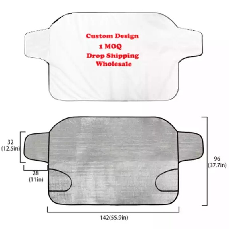 Car Sunshade Cover Factory - OEM Cheap Foldable Windshield Snow Ice Cover