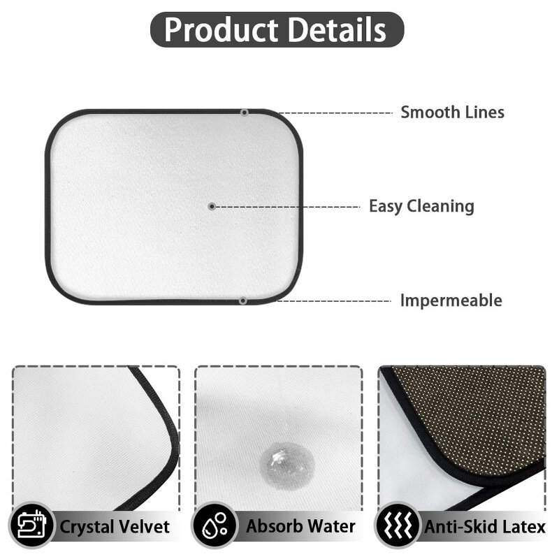 Car Mat Factory - OEM Print on Demand Rubber 2 Piece Universal Auto Carpet