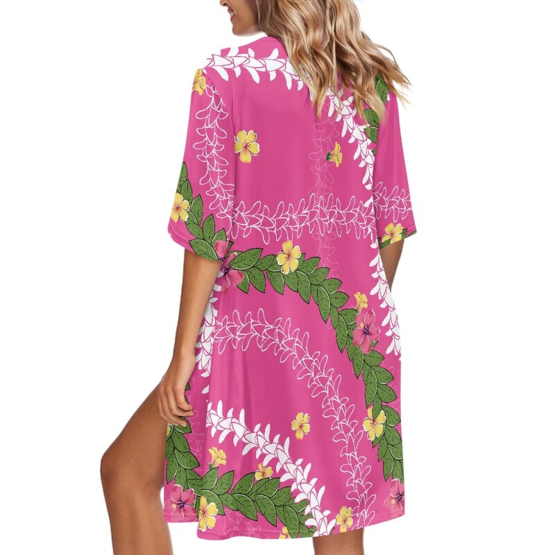 Women's Loose Cardigan Manufacturer - OEM Covers up Kimono Short Sleeve Beach Wear