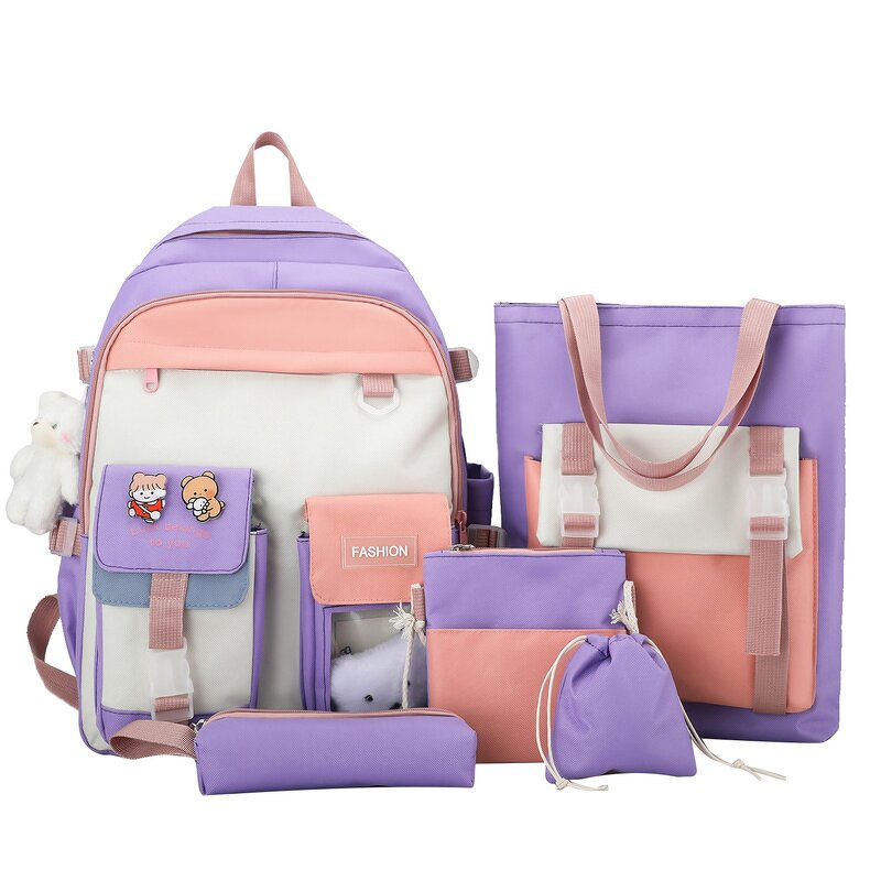 School Backpack Set Manufacturer - OEM Custom Four-Piece Waterproof Laptop