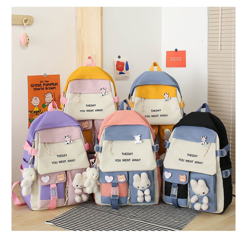 School Bags Set Factory - OEM Custom Kids Large Capacity Oxford Backpack