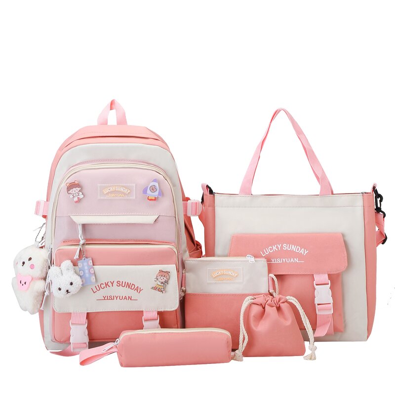 School Backpack Set Factory - OEM Direct Large Capacity Canvas Cartoon