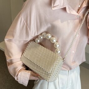 Handbag Manufacturer - OEM Custom Fashion Beaded Pearl Handmade Bags