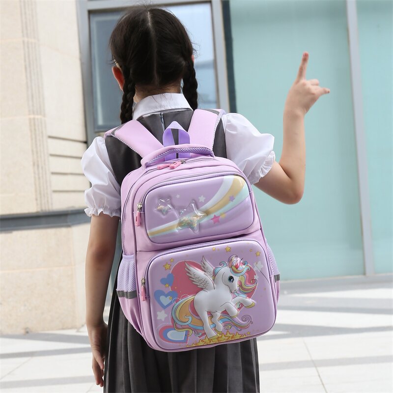 School Backpack Manufacturer - OEM Custom 3D Unicorn LED Oxford Material