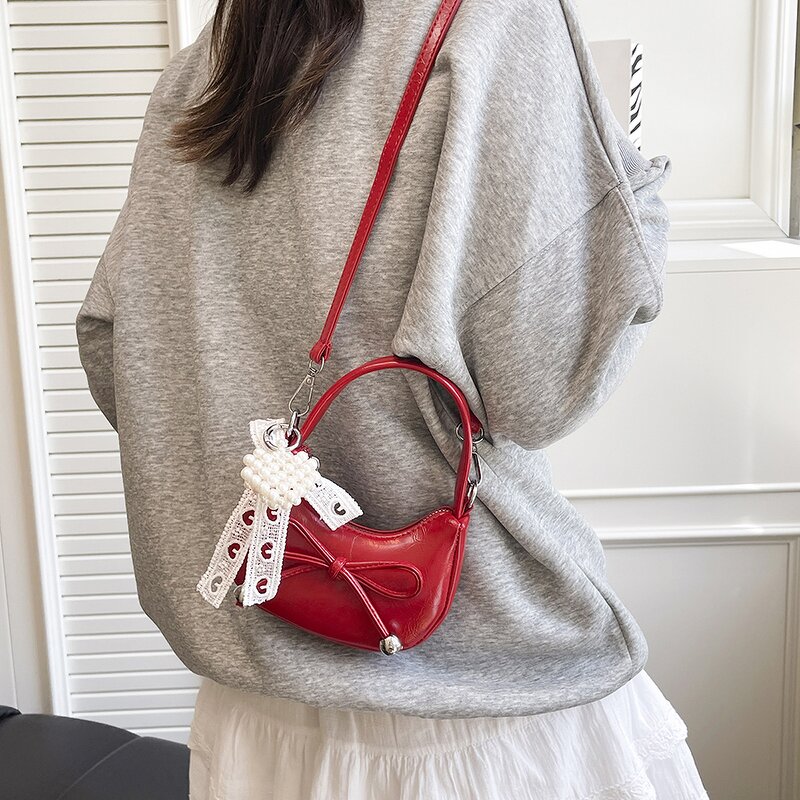 Shoulder Bag Manufacturer - OEM Custom Fashionable Retro PU Leather Bow