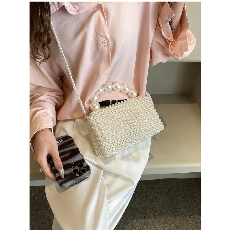 Handbag Manufacturer - OEM Custom Fashion Beaded Pearl Handmade Bags