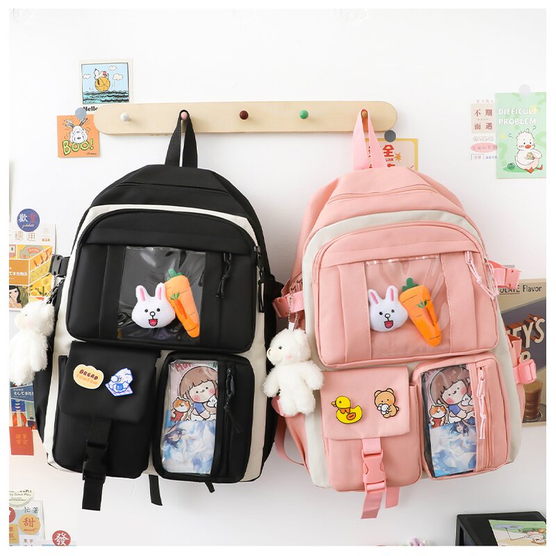 School Backpack Set Factory - OEM Hot Sale Pink Large Capacity Cartoon